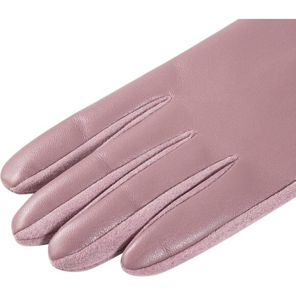 🆕Women's Light Purple Winter Fashion Leather Suede Driving Dress Gloves - Picture 4 of 7